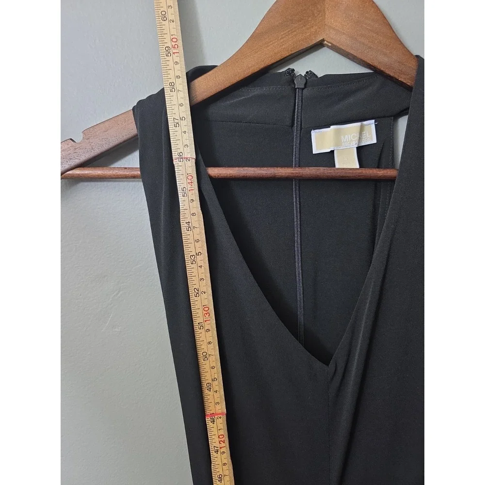 Michael Kors Jumpsuit Black Flare Leg Small Women's One Piece Cocktail Wedding